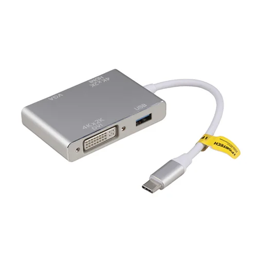 تبدیل تایپ سی به USB/HDMI/DVI/VGA آی فورتک
